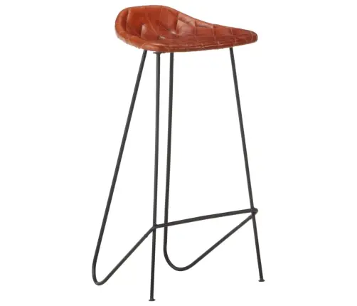 7-Daļīgs Bāra Mēbeļu Komplekts, Akācijas Masīvkoks, Dabīga Āda Vidaxl