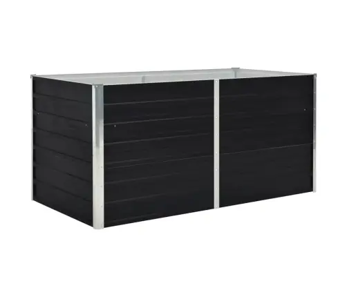 Puķu Kaste, Antracītpelēka, 160X80X45 Cm, Cinkots Tērauds Vidaxl