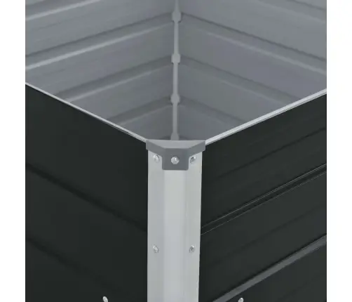 Aukštas Sodo Lovelis, Antracito Spalvos, 100X100X45cm Plienas