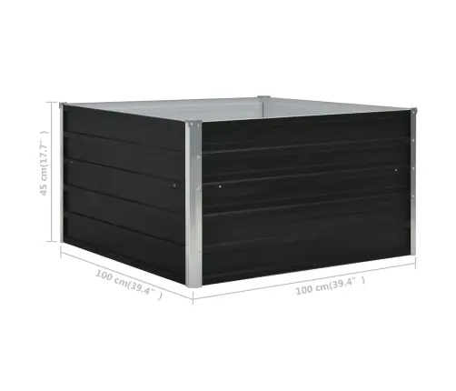 Aukštas Sodo Lovelis, Antracito Spalvos, 100X100X45cm Plienas