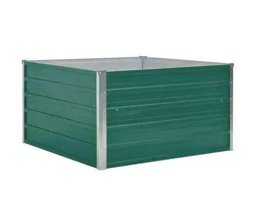 Puķu Kaste, Zaļa, 100X100X45 Cm, Cinkots Tērauds Vidaxl