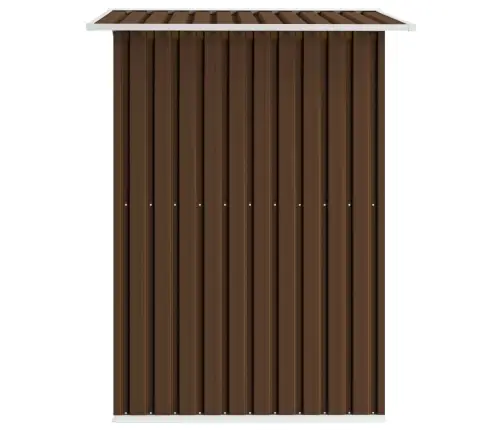 Dārza Šķūnis, Brūns, 204X132X186 Cm, Tērauds Vidaxl