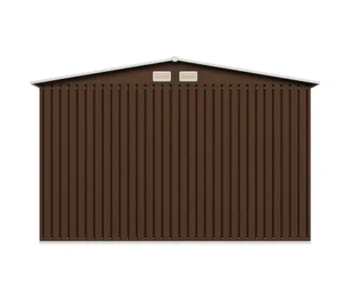 Dārza Šķūnis, Brūns, 257X205X178 Cm, Tērauds Vidaxl