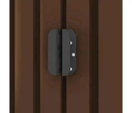 Dārza Šķūnis, Brūns, 257X205X178 Cm, Tērauds Vidaxl