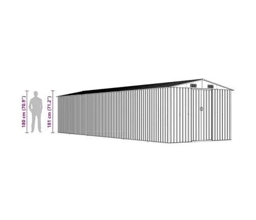 Aiakuur, Roheline, 257 X 779 X 181 cm Tsingitud Teras