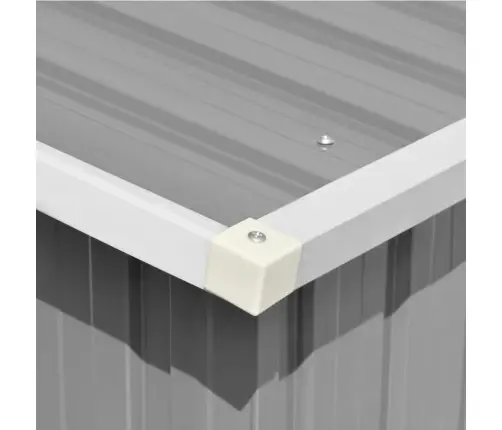 Dārza Šķūnis, Pelēks, 257X779X181 Cm, Cinkots Tērauds Vidaxl