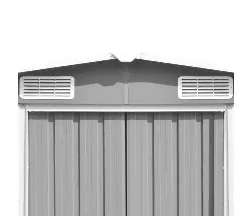 Dārza Šķūnis, 257X990X181 Cm, Cinkots Tērauds, Pelēks Vidaxl