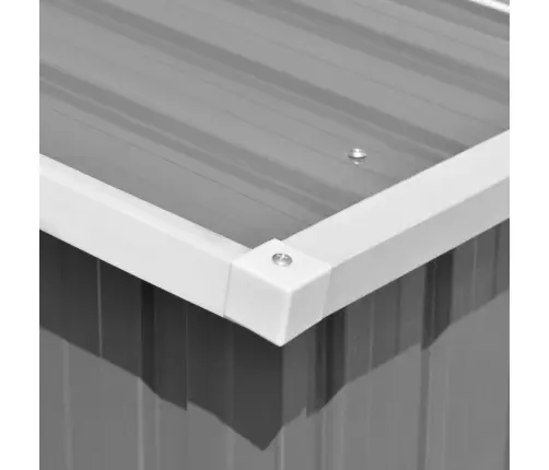 Dārza Šķūnis, 257X990X181 Cm, Cinkots Tērauds, Pelēks Vidaxl