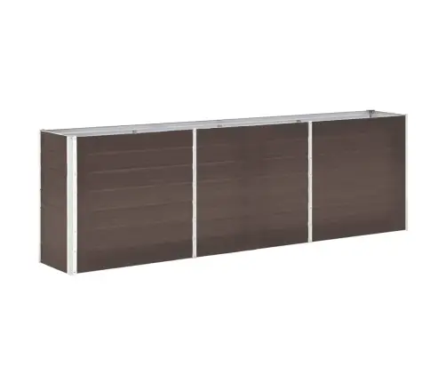 Augstā Puķu Kaste, Cinkots Tērauds, 240X40X77 Cm, Brūna Vidaxl