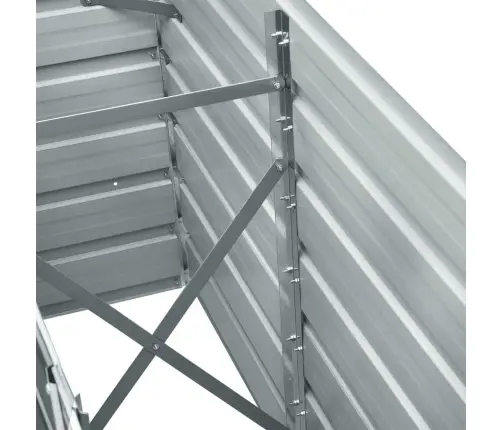 Augstā Puķu Kaste, Cinkots Tērauds, 240X40X77 Cm, Brūna Vidaxl