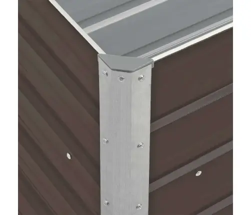 Augstā Puķu Kaste, Cinkots Tērauds, 240X40X77 Cm, Brūna Vidaxl