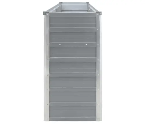 Puķu Kaste, Pelēka, 320X40X77 Cm, Cinkots Tērauds Vidaxl