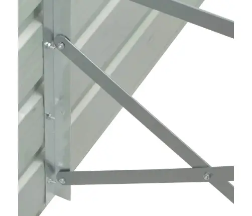 Puķu Kaste, Pelēka, 320X40X77 Cm, Cinkots Tērauds Vidaxl