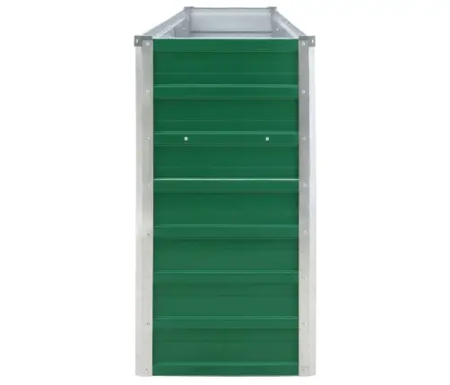 Puķu Kaste, Zaļa, 320X40X77 Cm, Cinkots Tērauds Vidaxl