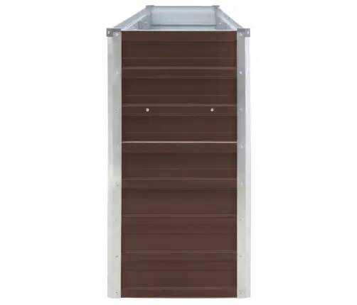 Puķu Kaste, Brūna, 320X40X77 Cm, Cinkots Tērauds Vidaxl