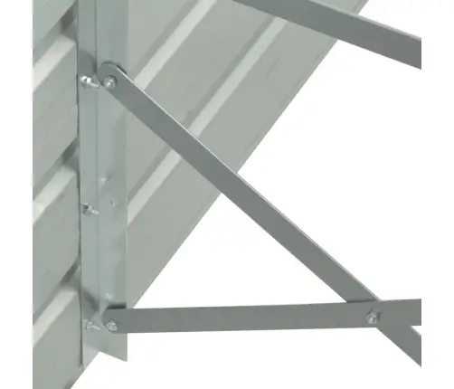 Augstā Puķu Kaste, Cinkots Tērauds, 400X80X77 Cm, Pelēka Vidaxl