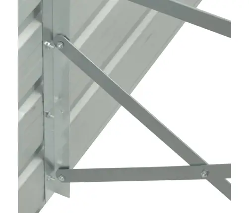 Augstā Puķu Kaste, Cinkots Tērauds, 480X80X77 Cm, Pelēka Vidaxl