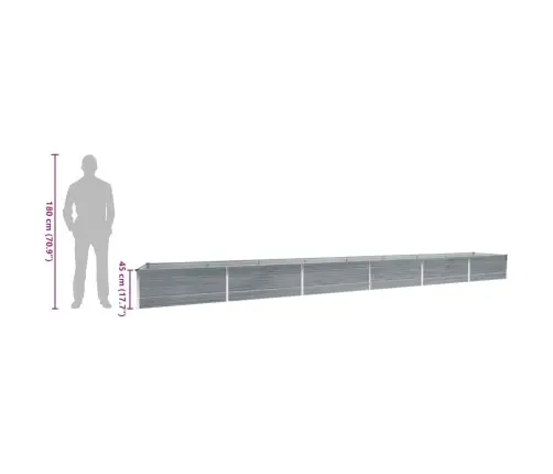 Aia Taimelava Tsingitud Teras 600 X 80 X 45 Cm Hall