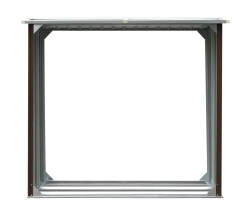 Malkas Nojume, Brūna, 172X91X154 Cm, Cinkots Tērauds Vidaxl