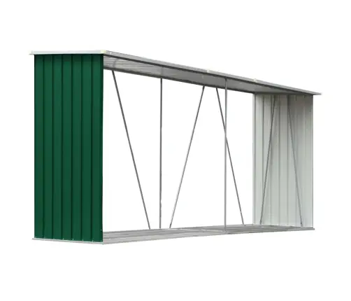 Puukuur Tsingitud Terasest, 330 X 84 X 152 cm Roheline