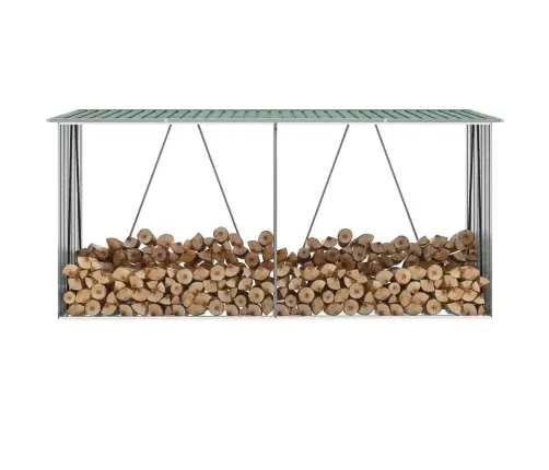 Puukuur Tsingitud Terasest, 330 X 84 X 152 cm Roheline