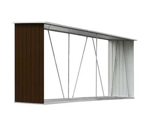 Malkas Nojume, Brūna, Cinkots Tērauds, 330X84X152 Cm Vidaxl