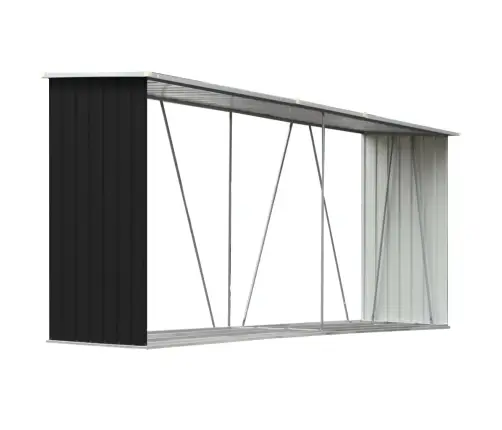 Malkas Nojume, Pelēka, 330X84X152 Cm, Cinkots Tērauds Vidaxl
