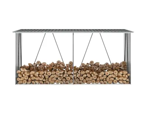Malkas Nojume, Pelēka, 330X84X152 Cm, Cinkots Tērauds Vidaxl