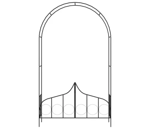 Aiakaar Väravaga, Must, 138 X 40 X 238 cm Raud