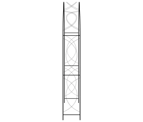 Dārza Arka, Melna, 150X34X240 Cm, Dzelzs  Vidaxl