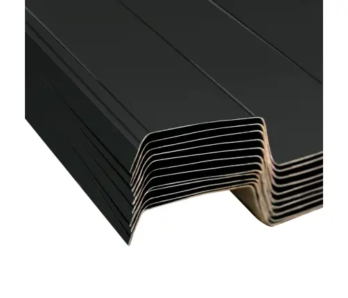 Stogo Plokštės, 12 Vnt., Antracito Sp., Galvanizuotas Plienas