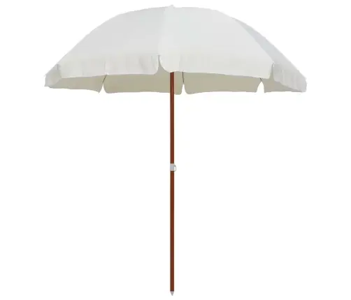Saulessargs Ar Tērauda Kātu, 240 Cm, Smilškrāsā Vidaxl
