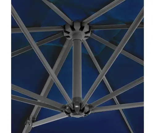 Konsooldisainiga Päikesevari, Alumiinium, 250X250 Cm Sinine