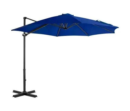 Dārza Saulessargs Ar Alumīnija Kātu, 300 Cm, Debeszils  Vidaxl