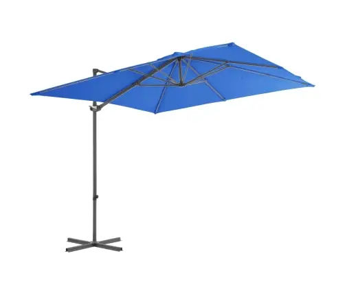 Konsooldisainiga Päikesevari, Teraspost, Sinine, 250 X 250 Cm