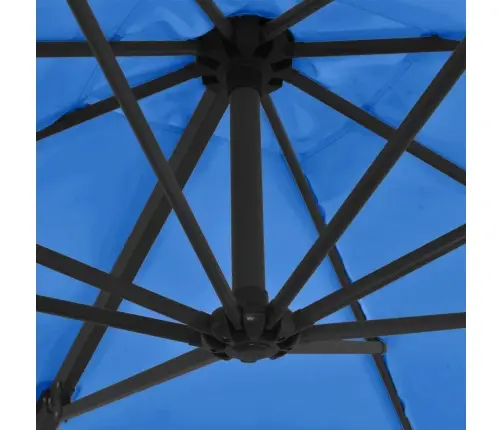 Konsooldisainiga Päikesevari, Teraspost, Sinine, 250 X 250 Cm