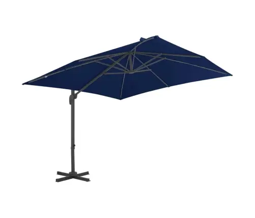 Konsooldisainiga Päikesevari Alumiiniumpostiga 3X3 Taevasinine