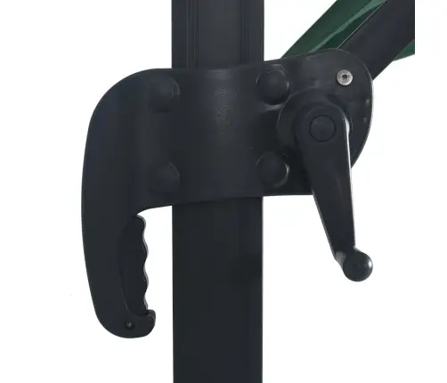 Saulessargs Ar Led Un Alumīnija Kātu, 400X300 Cm, Zaļš Vidaxl