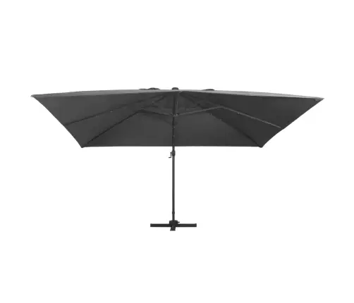 Päikesevari Led-Tuledega, Alumiiniumpost, 400X300 Cm Antratsiit