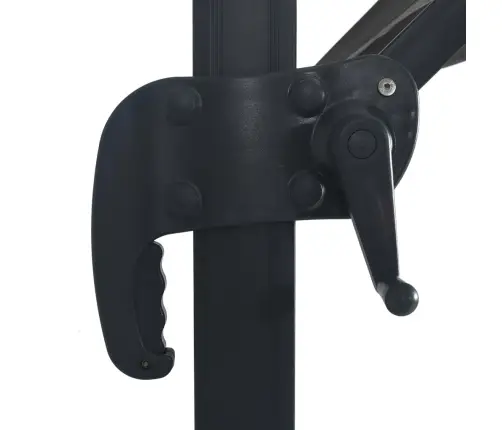 Päikesevari Led-Tuledega, Alumiiniumpost, 400X300 Cm Antratsiit