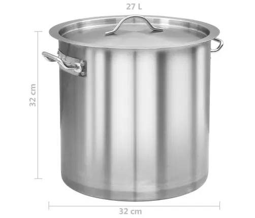 Suur Keedupott, 26 L, 32 X 32 cm Roostevaba Teras