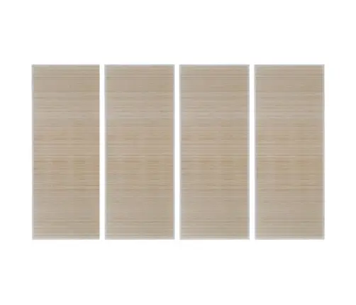 Kandilised Naturaalsest Bambusest Vaibad, 4 Tk, 120X180 Cm