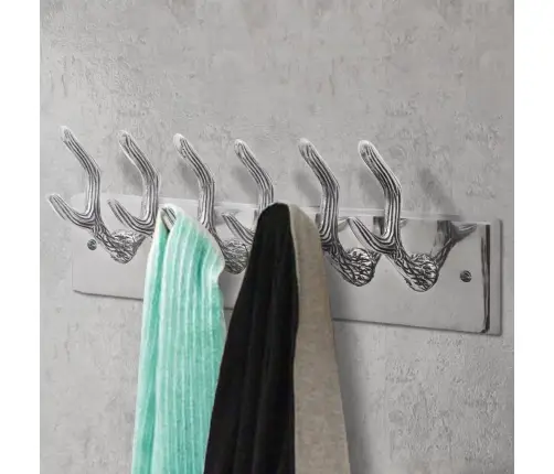 Drēbju Pakaramie, 2 Gab., Alumīnijs, Sudraba Krāsā Vidaxl