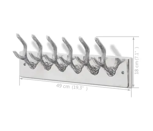 Drēbju Pakaramie, 4 Gab., Alumīnijs, Sudraba Krāsā Vidaxl