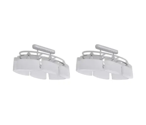 Ellipsikujuline Laelamp Klaasist Kuplitega 2 Tk, E14