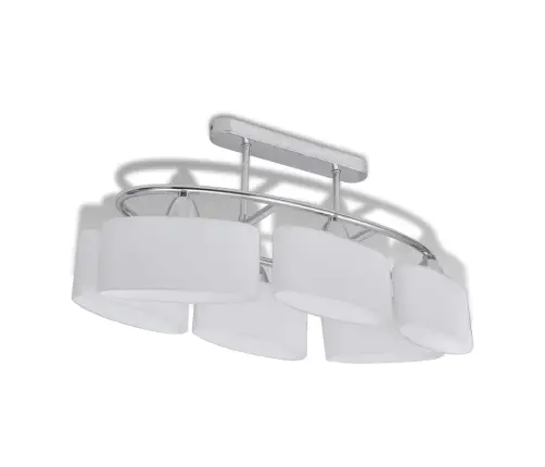 Ellipsikujuline Laelamp Klaasist Kuplitega 4 Tk, E14