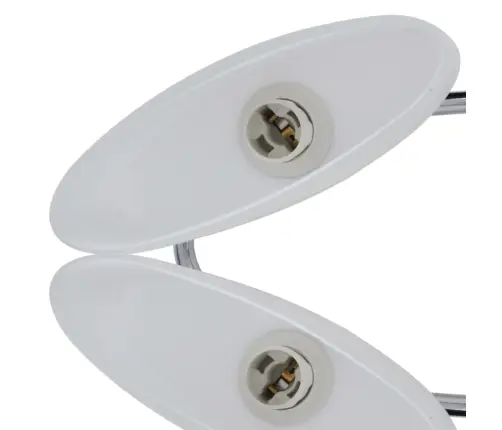 Ellipsikujuline Laelamp Klaasist Kuplitega 4 Tk, E14