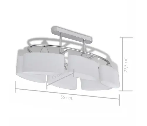 Ellipsikujuline Laelamp Klaasist Kuplitega 4 Tk, E14