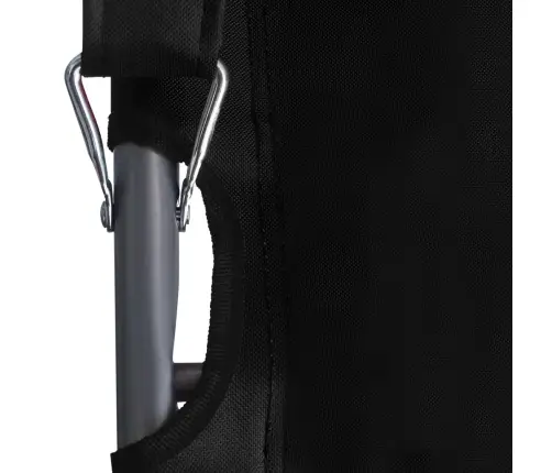 Salokāmi Pludmales Krēsli, 2 Gab., Melns Audums Vidaxl