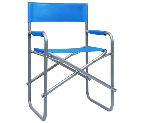 Režissööritoolid, 2 Tk, Teras, Sinine Režissööritoolid, 2 Tk, Teras, Sinine